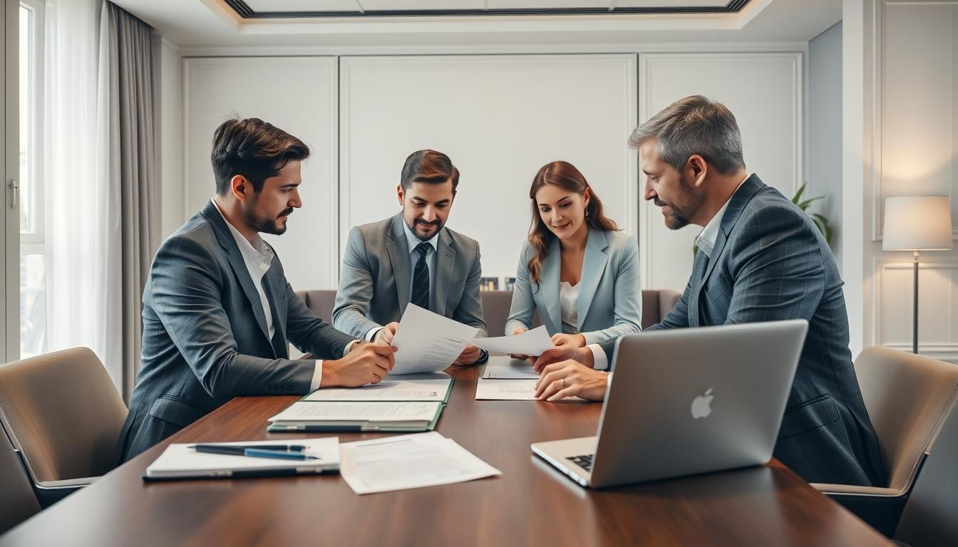 Family elder care planning discussion